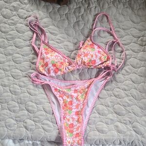 Floral Pink Bikini Set